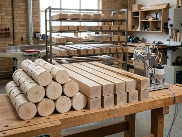 Консервация концов бруса и чурбаков в Кстове